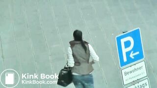 pretty woman prepared a surprise for him