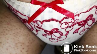 It ready to shit that lovely cherries pattern panty again!