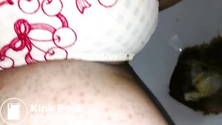 It ready to shit that lovely cherries pattern panty again!