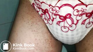 This lovely cherries pattern panty is now filled full of my shit