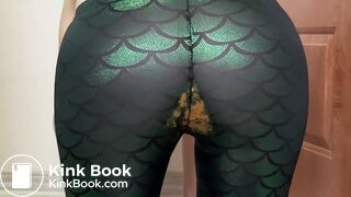 pooping in leather leggings