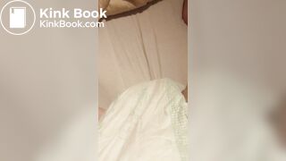 Babygirl loading her nappy