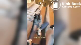 Two Bad Chinese Girls Humiliate a boy on the playground