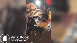 Two Bad Chinese Girls Humiliate a boy on the playground