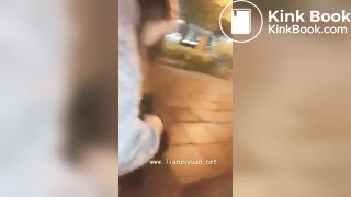 Two Bad Chinese Girls Humiliate a boy on the playground