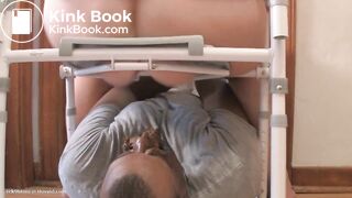 Three chubby women shit in his face.