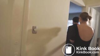 Cute girl pooping on toilet before date