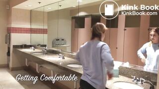 Girl shit and farts in toilet
