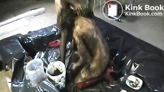 Pervert couple fucking in shit