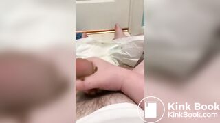 Poopy cummies during mini diaper change