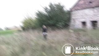 Al-Fresco fun with an uninhibited poop girl.