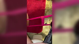 Shitting on the toilet again