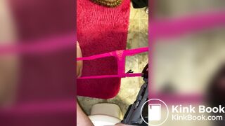 Shitting on the toilet again