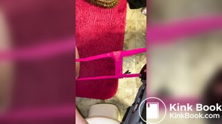 Shitting on the toilet again