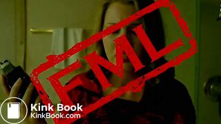 beautiful girl with two guys went into the house and went to take a shit in