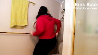 Two girl diarrhea in toilet