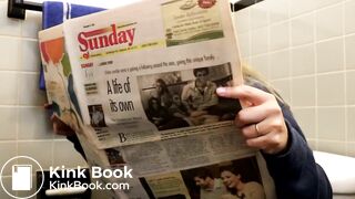 Two girl diarrhea in toilet