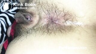 Farting to your nose with her hairy asshole!