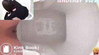 Uemura seduces in front of the camera before defecating