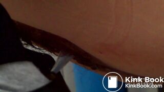 China woman toilet pooping