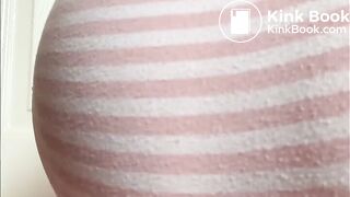 constipated panty poop again