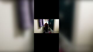 Woman toilet fart and diarrhea