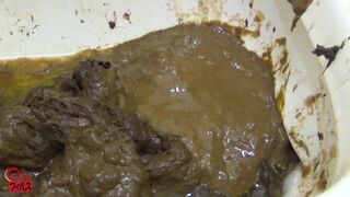 Japanese pooping not flushing toilet - video 2