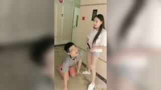 Chinese Princess humiliates Her slave publicly
