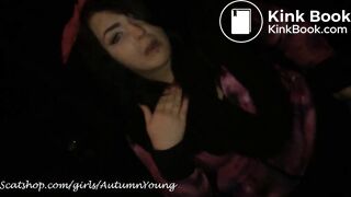 (MILD SCAT!!!) Chubby Redhead Teachers Her New Friend How To Piss Outdoors