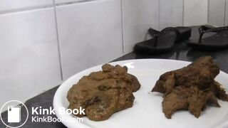 two unbelievable heaps of shit served on the plate