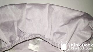 A lovely purple ... style pattern panty before playing.