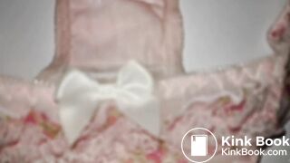 A LOVELY PINK FLOWER PATTERN PANTY AFTER PLAYING DETAILED VEDIO.