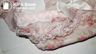 A LOVELY PINK FLOWER PATTERN PANTY AFTER PLAYING DETAILED VEDIO.