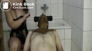 Mistress scat on slave while smoking a cigarette - video 2