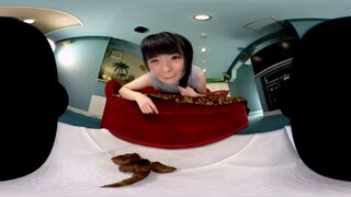 Cute Japanese girl VR shitting