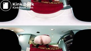 Cute Japanese girl VR shitting