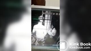 Girl pooping cctv