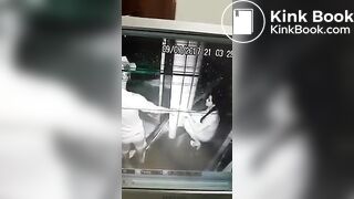 Girl pooping cctv