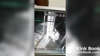 Girl pooping cctv