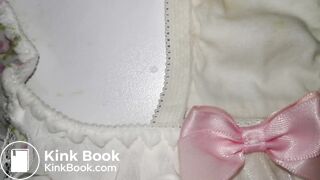 A LOVELY WHITE FLOWER PATTERN PANTY AFTER PLAYING DETAILED VEDIO.