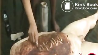 Domina fills slave's mouth