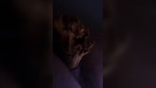 Massive soft shit in her toilet