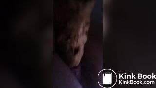 Massive soft shit in her toilet