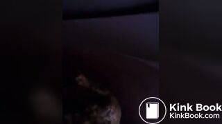 Massive soft shit in her toilet