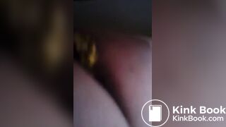 Massive soft shit in her toilet