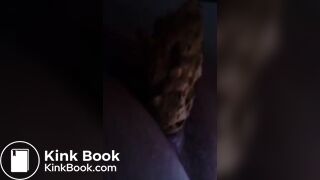 Massive soft shit in her toilet