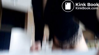 she did it on the kitchen table