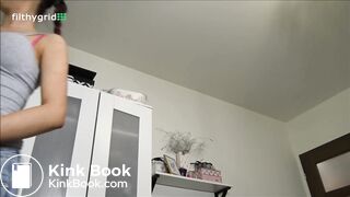 Fine ass petite thang shitting