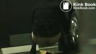 outdoors shitting unusual cleaning 046 (drunk girl delivers enormous shit)