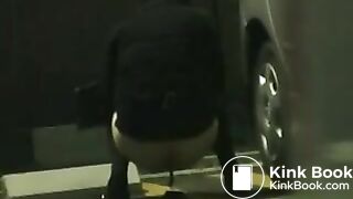 outdoors shitting unusual cleaning 046 (drunk girl delivers enormous shit)